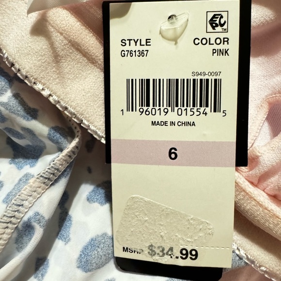 Island Escape Drape Front Tankini Top size 6 - Picture 10 of 10